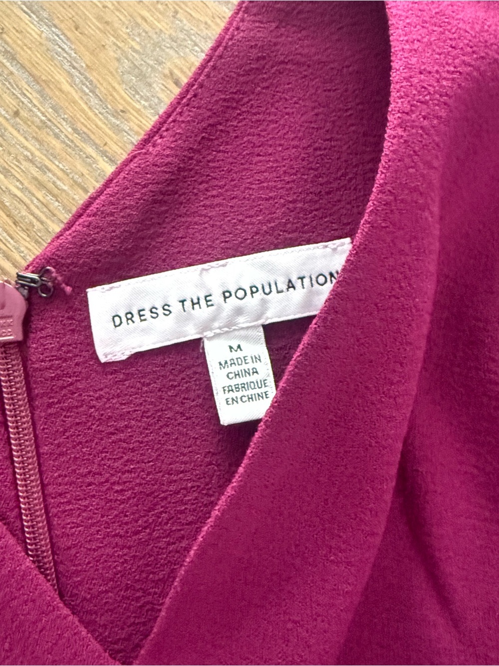 Dress the Population Plum V-Neck Fit & Flare Midi Dress - Picture 4 of 7
